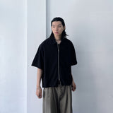 Two-Way Zip Relaxed Shirt