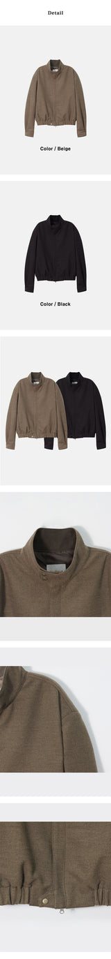 [F/W] Buff shoulder crop blouson(2color)