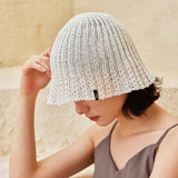 VA Label Knit Tulip Hat / Cream
