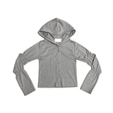 Shirring hood cardigan