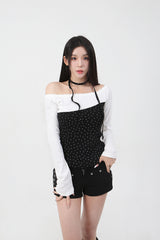レースミニスターTシャツ_ブラック