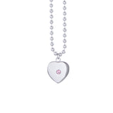 Heart stone naming necklace