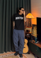 Cropped Boston Short-Sleeve T 4COLOR