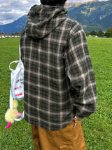 Authentic Hoodie Check Shirt 2C