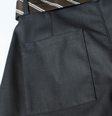 Tie-Belt Wide Tailored Pants