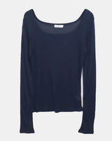 Nev Square-Neck Long Sleeve T-Shirt (9 Colors)