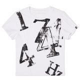 COLLECTION PIN TUCK POINT GRAPHIC T-SHIRT [WHITE]