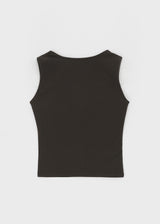 [B-BASIC] テンションコットンワイドスクエアネックノースリーブトップ (2 SIZE)
