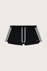 Basic logo low rise sweat skirt, Black