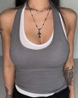 Milk Halter Sleeveless (5C)
