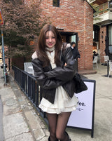 メローパッチコットンティアードスカートパンツ