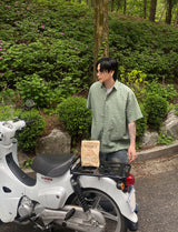 No.1248 S check over half SHIRT (3color)