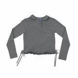 ドットフリルTシャツ (gray)