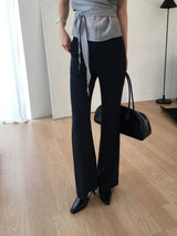 Summer slim bootcut slacks
