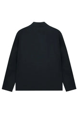 フリースラインドサーマルモックネックTシャツ