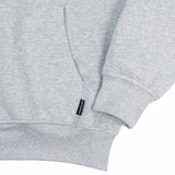 "Y" Patches Relaxed Hoodie Grey