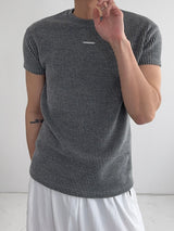 PD Ribbed Muscle Fit Short Sleeve T-Shirt (3C)