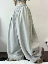 ダウンピンタックバルーンコットンソフティーロングパンツ 🩶🤎🖤3COLOR