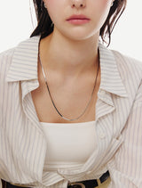 26SS★ Essence Silver (W) Snake Long Chain (70cm) Necklace