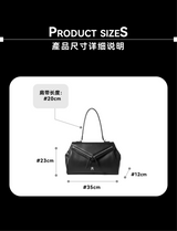 “LONGYEARBYEN” Dual Zipper Underarm Bag
