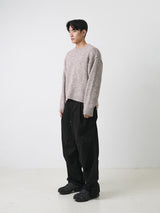 ウールボカシウォーマークロップニット 2color