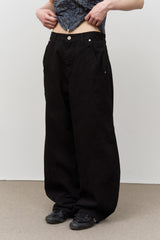 カルビンウォッシュ加工パンツ