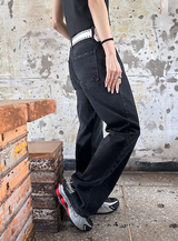 [Unisex] アンダーカッティングブーツカットパンツ