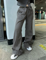 スリムシェイプポケットバンディングパンツ