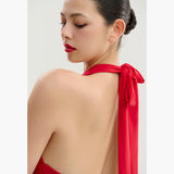Marilyn Dress in Tomato