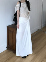 Waiby twisted long skirt (3 colors)