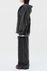 Nerv Pigment Hooded Zip Up (3color)
