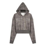 Cross Short Hooded Zip-up