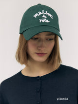 MAISON DE ROLA BALL CAP DEEP GREEN