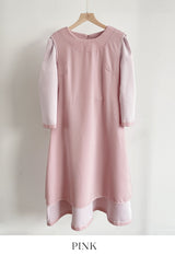 Elnis Three Quarter Tweed Flare One Piece
