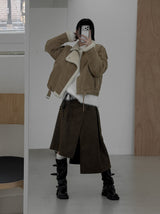 Alpaca Boat Neck Long Sleeve Knit