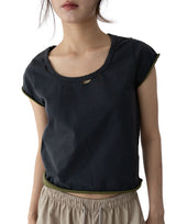 Washed Vintage Damage Short Sleeve T-Shirt