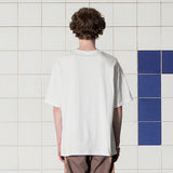 BUTTON LOGO T SHIRT / WHITE