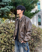 フェイドレザーパディング (Black)