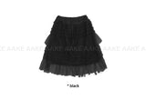 SHEER TIERED MIDI SKIRT