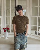 Modric Shoulder Panel Garment Short Sleeve Knit