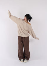 PUFFY CUTOUT KNIT