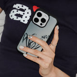 black flower epoxy case. 003