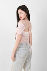 シースルーリボントップス Pink