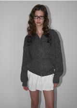 [MADE] Cyro Bokashi Knit Hooded Zip-up
