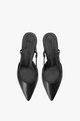 KITTEN SLINGBACK IN BLACK
