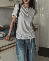 [U-BASIC] サマークーリングスリムフィット半袖Tシャツ