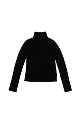 Basic Wool Turtleneck [Black]