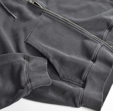 Wibird Pigment Supima Two-Way Hooded Zip-Up