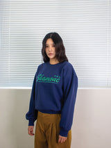 26ss SHAMONE エンブロイダリースウェットシャツ 2color