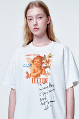 Loose fit Tshirts Flower angel